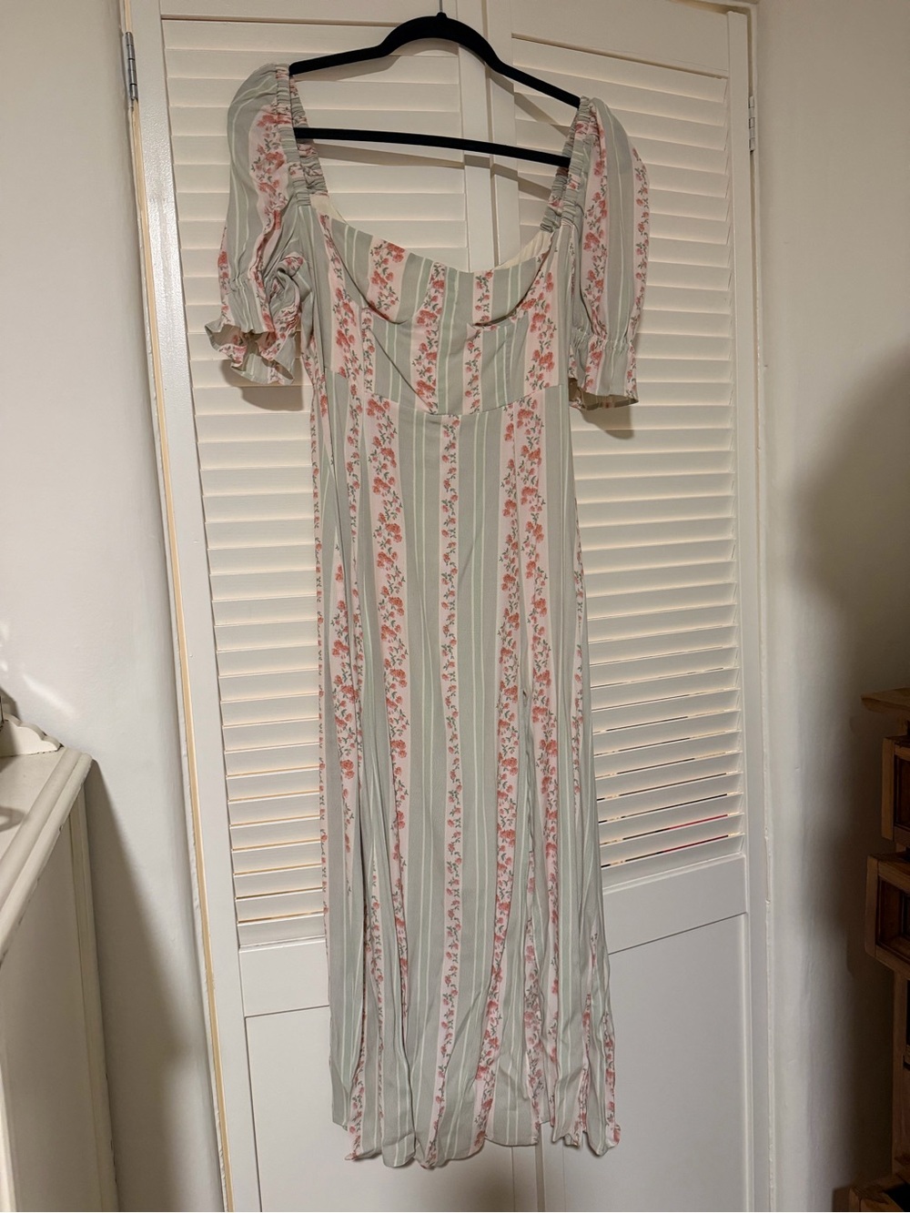 WeWoreWhat Victorian stripe dress size 4